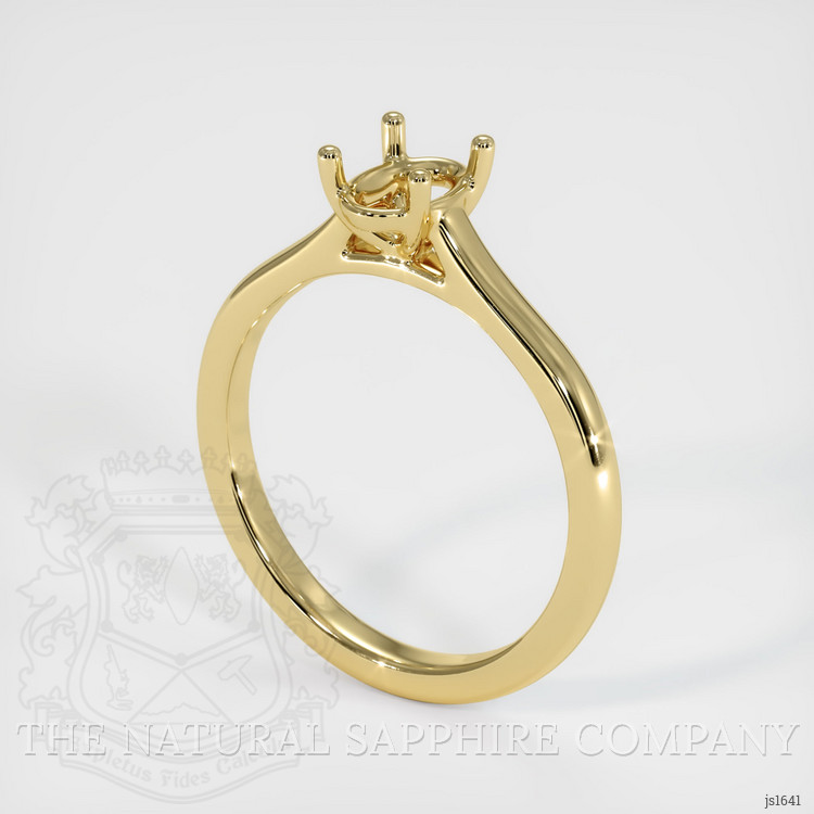 18K Yellow Gold Solitaire Ring Setting