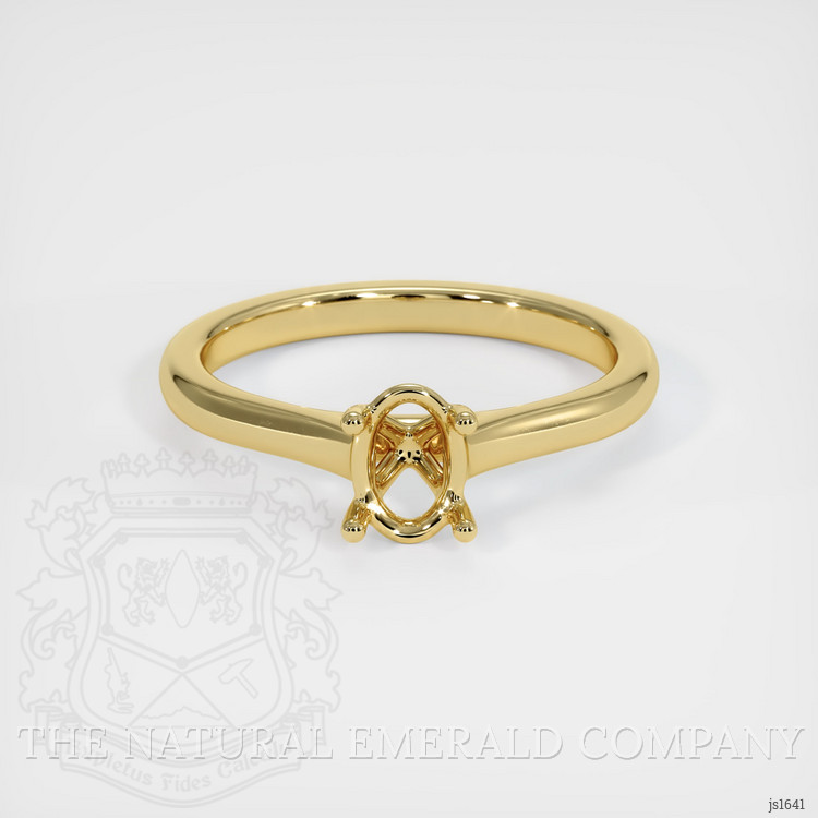 18K Yellow Gold Solitaire Ring Setting