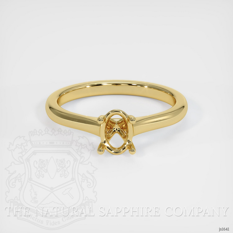 18K Yellow Gold Solitaire Ring Setting
