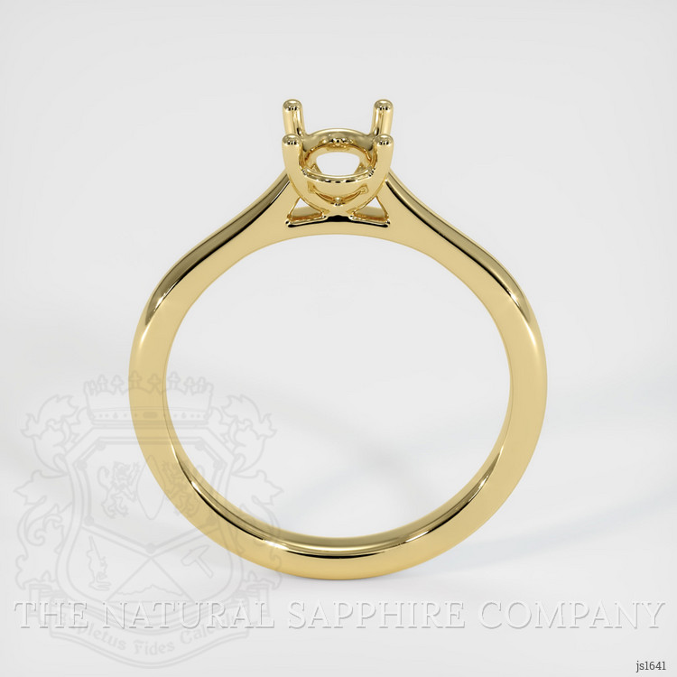 18K Yellow Gold Solitaire Ring Setting