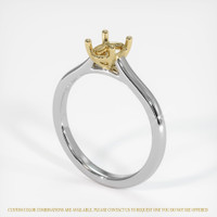14K Yellow & White Solitaire Ring Setting Video