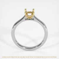 14K Yellow & White Solitaire Ring Setting Image