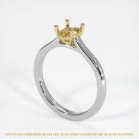 18K Yellow & White Solitaire Ring Setting Video