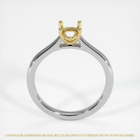 18K Yellow & White Solitaire Ring Setting Image