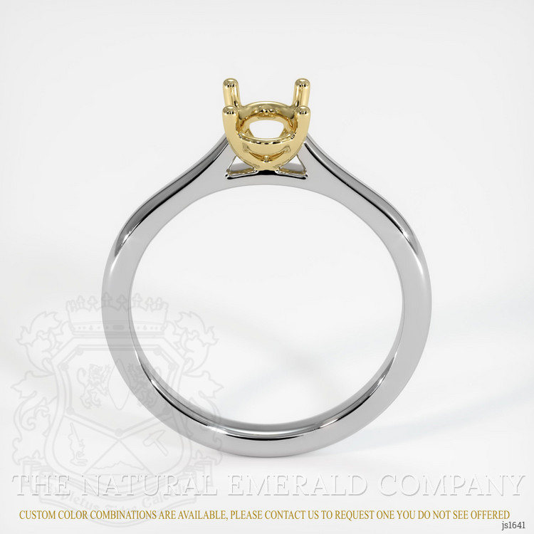 18K Yellow & White Solitaire Ring Setting