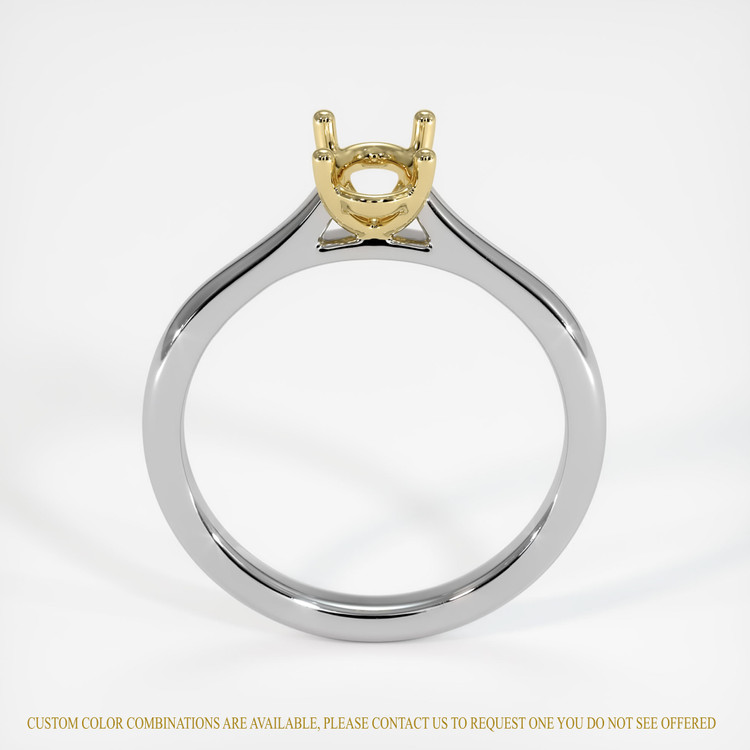 18K Yellow & White Solitaire Ring Setting