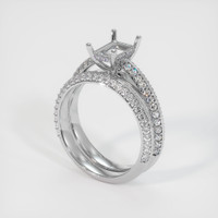 10K White Gold Pave Ring Setting Video