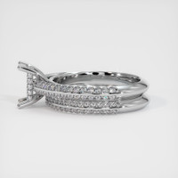 10K White Gold Pave Ring Setting Image