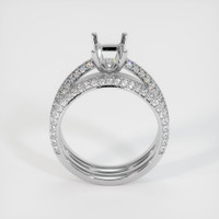 18K White Gold Pave Ring Setting Image