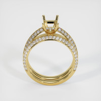 18K Yellow Gold Pave Ring Setting Image