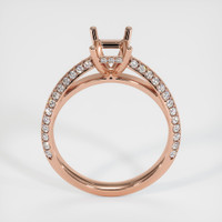 14K Rose Gold Pave Ring Setting Image