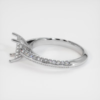 14K White Gold Pave Ring Setting Image