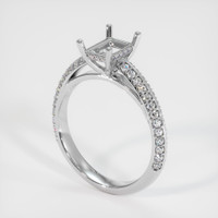 18K White Gold Pave Ring Setting Video