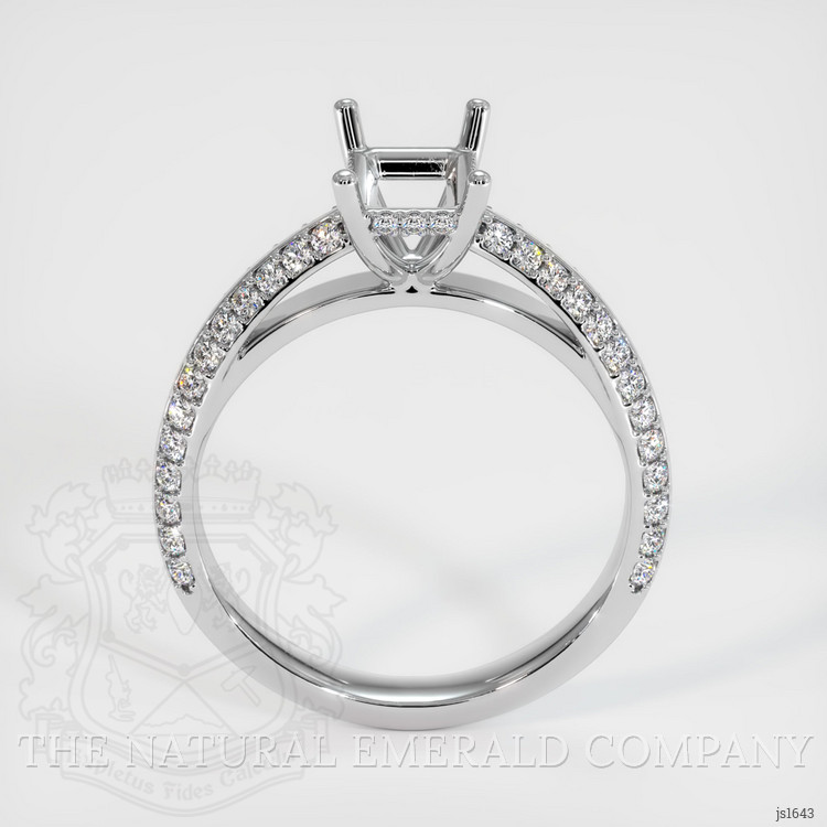 18K White Gold Pave Ring Setting