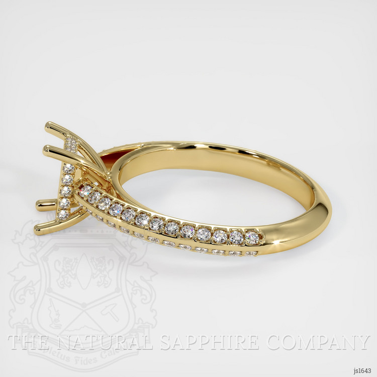 10K Yellow Gold Pave Ring Setting