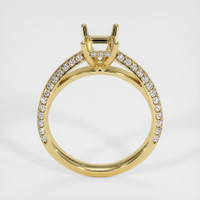 18K Yellow Gold Pave Ring Setting Image