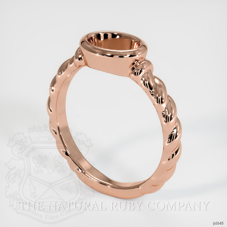 14K Rose Gold Men's Ring Setting