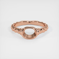 14K Rose Gold Men's Ring Setting Image