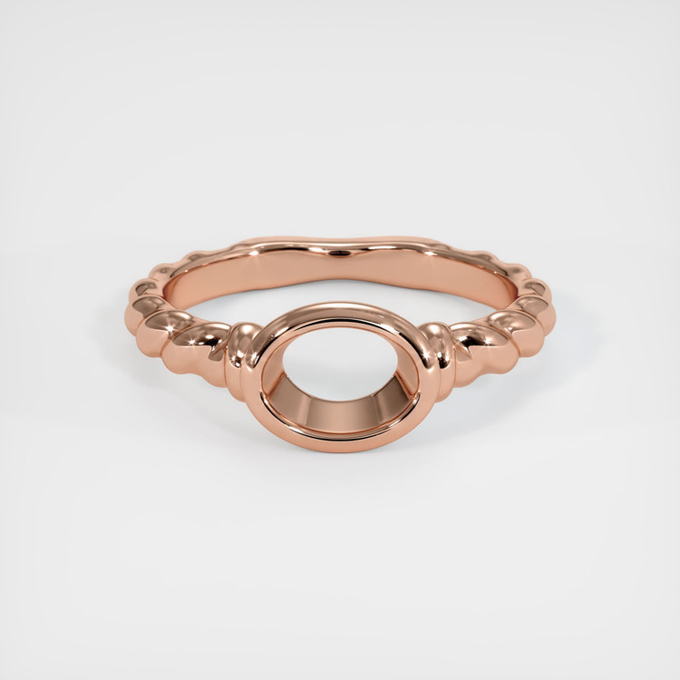 14K Rose Gold Men's Ring Setting