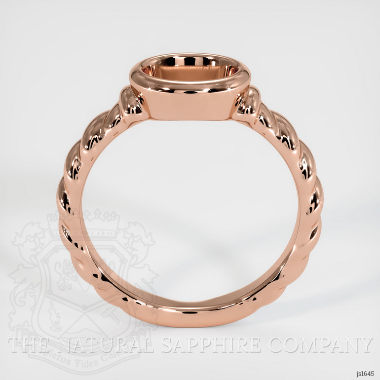 14K Rose Gold Men's Ring Setting