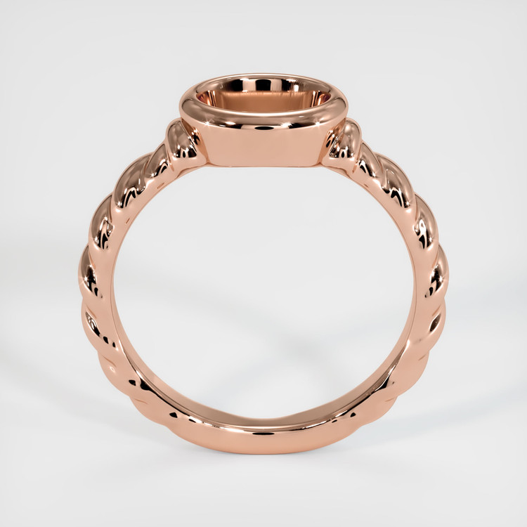 14K Rose Gold Men's Ring Setting