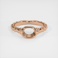 18K Rose Gold Men's Ring Setting Image