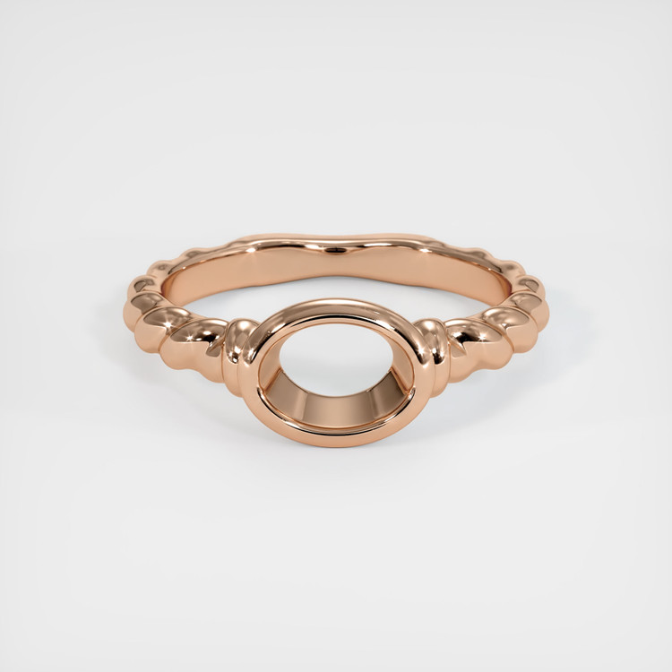 18K Rose Gold Men's Ring Setting