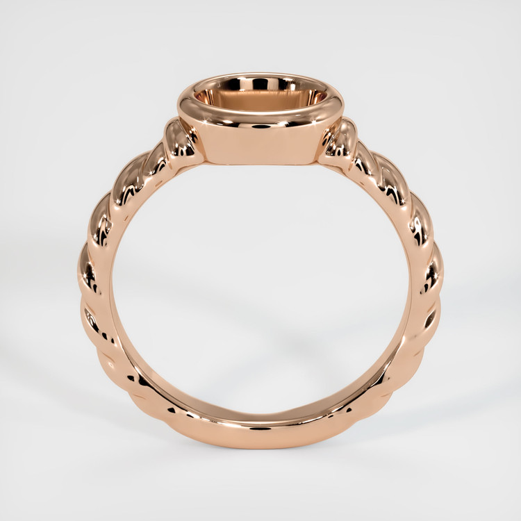 18K Rose Gold Men's Ring Setting