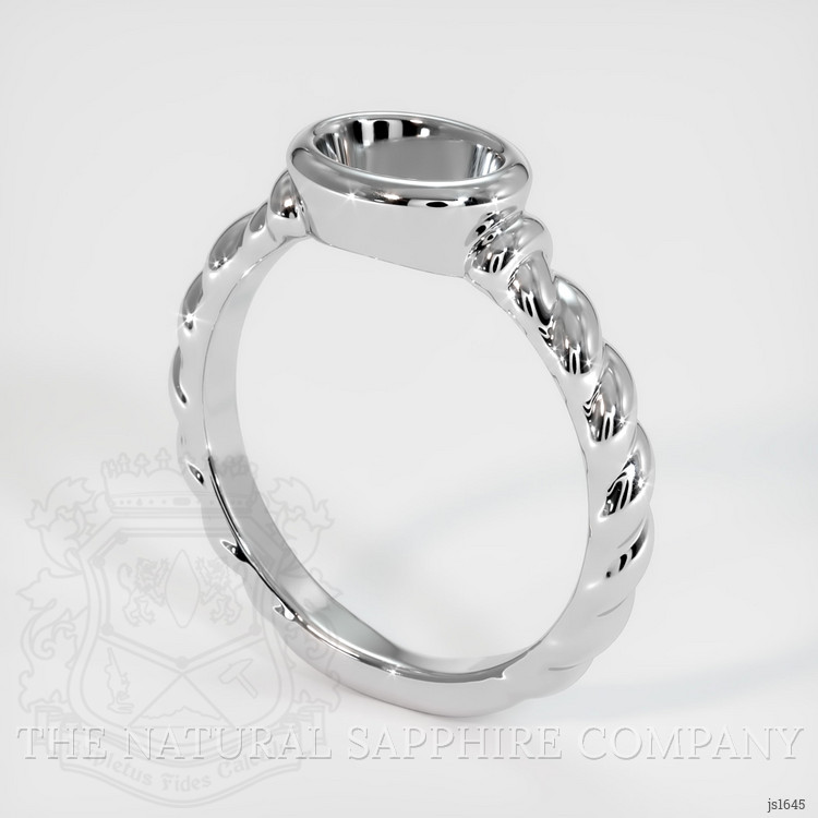 10K White Gold Men's Ring Setting