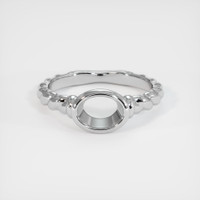 14K White Gold Men's Ring Setting Image
