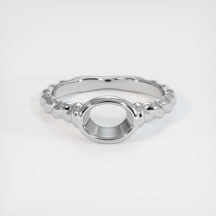 14K White Gold Men's Ring Setting