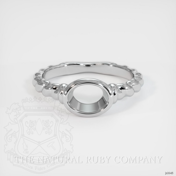 14K White Gold Men's Ring Setting