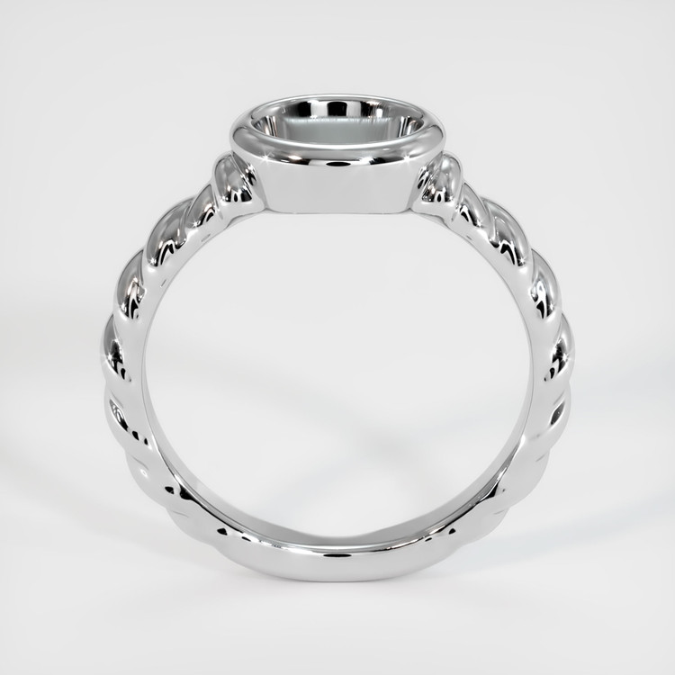 14K White Gold Men's Ring Setting