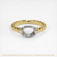 14K White & Yellow Men's Ring Setting Image