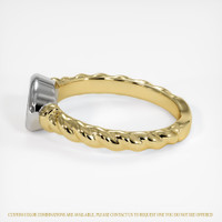 14K White & Yellow Men's Ring Setting Image