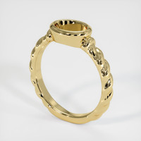 14K Yellow Gold Men's Ring Setting Video