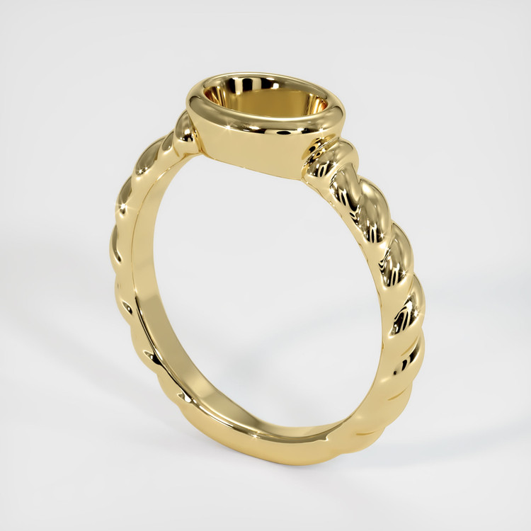 14K Yellow Gold Men's Ring Setting