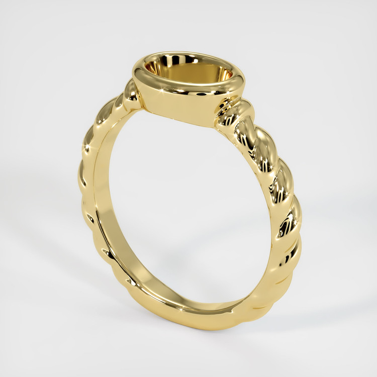18K Yellow Gold Men's Ring Setting