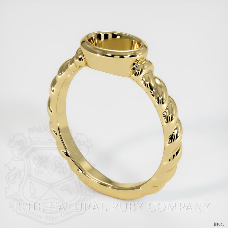 18K Yellow Gold Men's Ring Setting