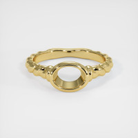 18K Yellow Gold Men's Ring Setting Image
