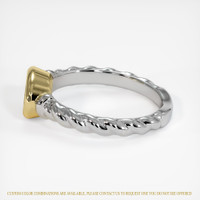 14K Yellow & White Men's Ring Setting Image
