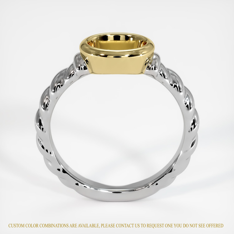 18K Yellow & White Men's Ring Setting