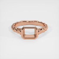 14K Rose Gold Men's Ring Setting Image