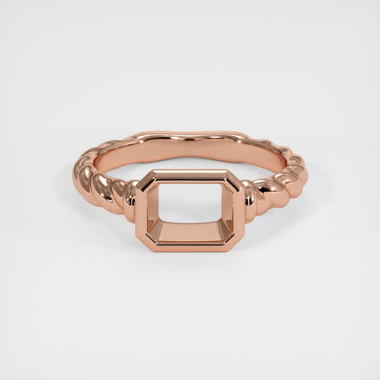 14K Rose Gold Men's Ring Setting