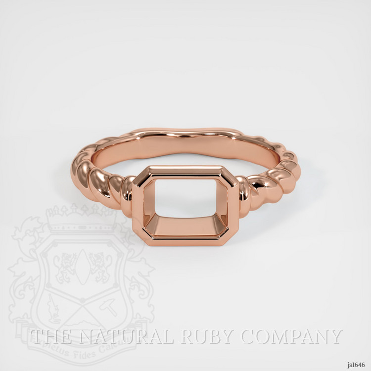 14K Rose Gold Men's Ring Setting