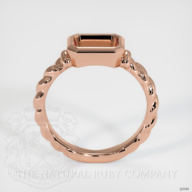 14K Rose Gold Men's Ring Setting