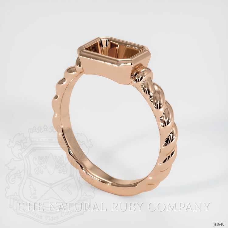 18K Rose Gold Men's Ring Setting