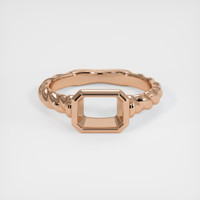 18K Rose Gold Men's Ring Setting Image