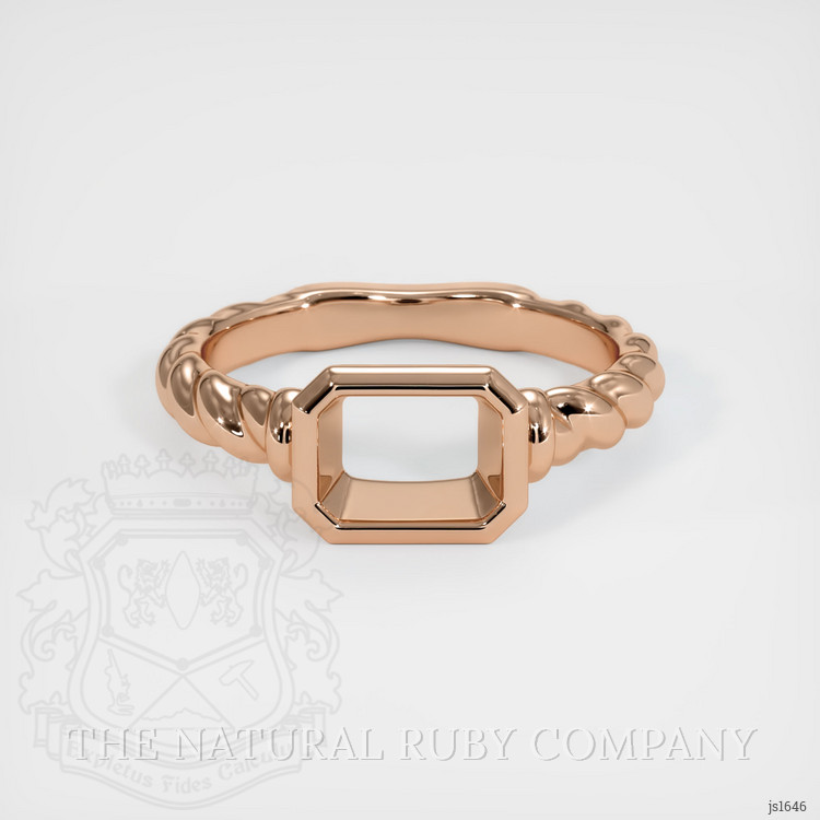 18K Rose Gold Men's Ring Setting