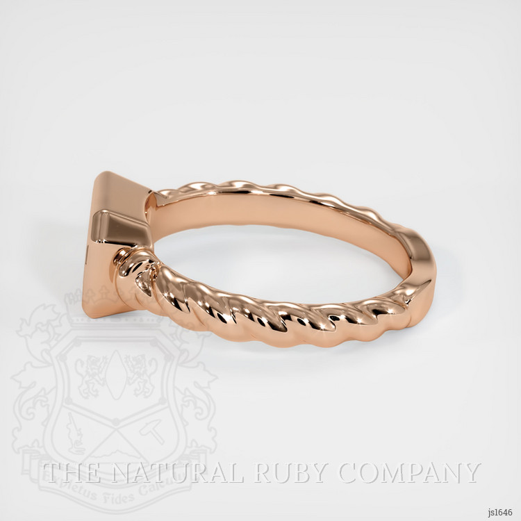 18K Rose Gold Men's Ring Setting